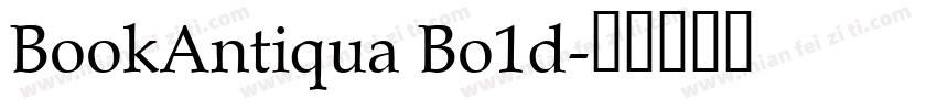 BookAntiqua Bo1d字体转换